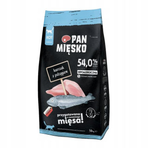 Karma sucha kota PAN MIĘSKO kurczak pstrąg 1,6 kg