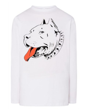 Longsleeve męski nadruk pies AMSTAF r.M