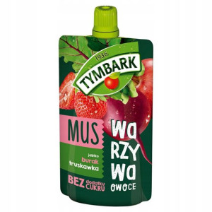 Mus warzywa owoce TYMBARK burak truskawka 100g