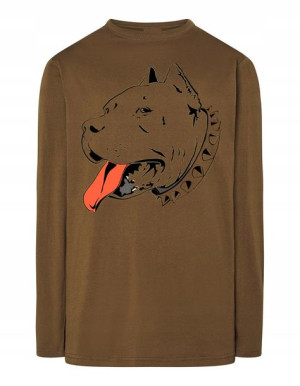 Longsleeve męski nadruk pies AMSTAF r.XXL