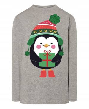 Longsleeve męski nadruk Pingwin Rozm.M