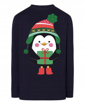Longsleeve męski nadruk Pingwin Rozm.XS