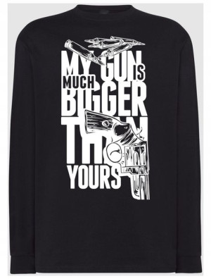 Longsleeve męski nadruk Pistolety Rozm.XXL