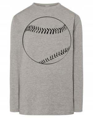 Longsleeve męski nadruk PIŁKA BASEBALL r.4XL