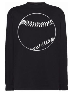 Longsleeve męski nadruk PIŁKA BASEBALL r.5XL