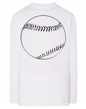 Longsleeve męski nadruk PIŁKA BASEBALL r.L