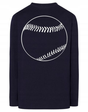 Longsleeve męski nadruk PIŁKA BASEBALL r.M
