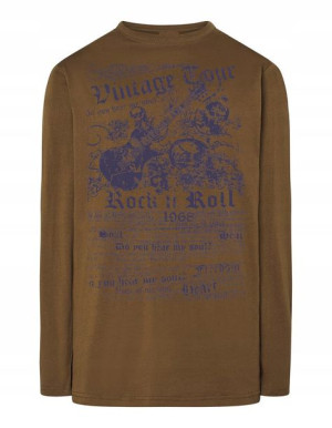 Longsleeve męski nadruk plakat ROCK’n ROLL r.L