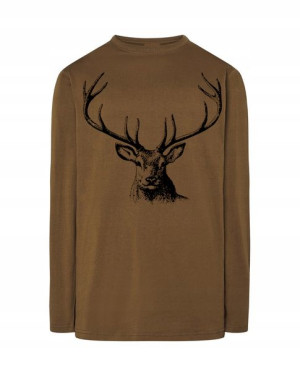 Longsleeve męski nadruk POROŻE JELEŃ r.3XL