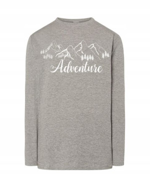 Longsleeve męski nadruk Przygoda Adventure r.L