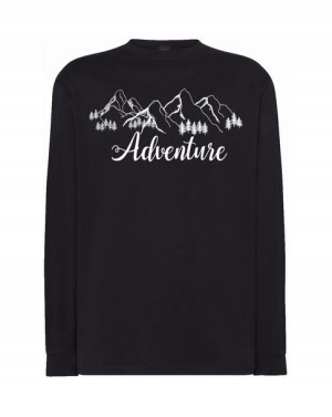 Longsleeve męski nadruk Przygoda Adventure r.L