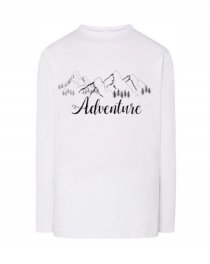Longsleeve męski nadruk Przygoda Adventure r.M
