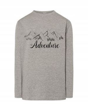 Longsleeve męski nadruk Przygoda Adventure r.XS