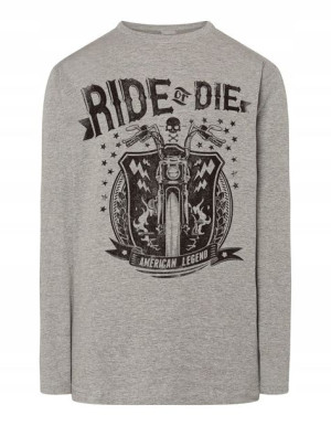 Longsleeve męski nadruk Ride or Die r.XL
