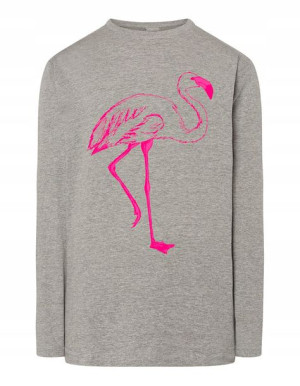 Longsleeve męski nadruk Różowy FLAMING r.5XL