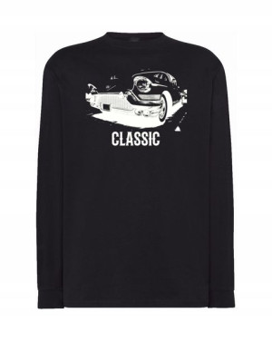 Longsleeve męski nadruk Samochód Klasyk r.XS