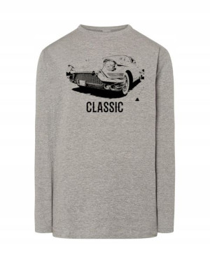 Longsleeve męski nadruk Samochód Klasyk r.XS
