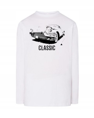 Longsleeve męski nadruk Samochód Klasyk r.XXL