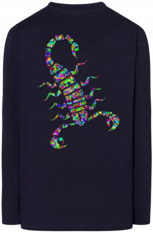 Longsleeve męski nadruk Skropion Modny Rozm.S