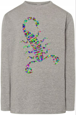 Longsleeve męski nadruk Skropion Modny Rozm.S