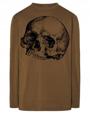 Longsleeve męski nadruk Skull CZASZKA r.3XL