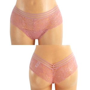Stringi Damskie 1 Szt L Pudrowy
