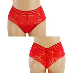 Stringi Damskie 1 Szt Xl Czerwony