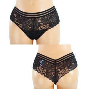 Stringi Damskie 1 Szt Xl Czarny