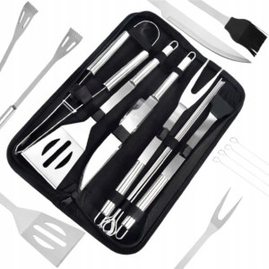 Zestaw Akcesoria Przybory Do Grill Rożna Etui 10w1
