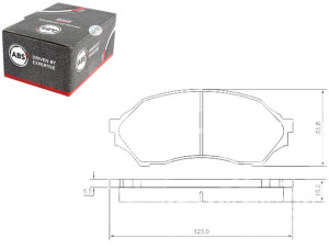 Klocki Hamulcowe Mazda 323 98-03 A.b.s.