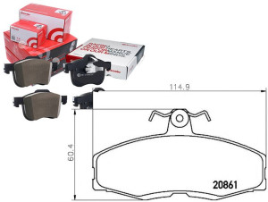 Klocki Hamulcowe Skoda Favorit Felicia Brembo