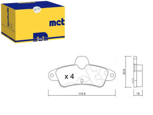 Klocki Hamulcowe Ford Mondeo 93-00 Tył Metelli
