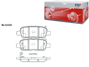 Klocki Hamulcowe Nissan Qashqai Tida 07> Kpl Fte F