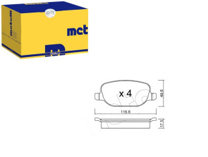 Klocki Hamulcowe Alfa 159 2,0jtdm 05- Tył Metelli