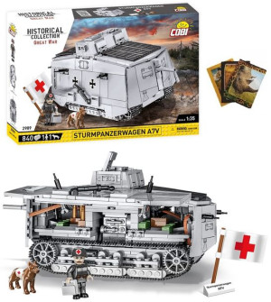 Cobi 2989 Sturmpanzerwagen A7v Great War + Gratis Zeszyt