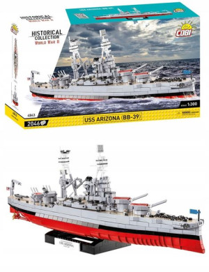 Cobi 4843 Pancernik Uss Arizona (bb-39) Okręt