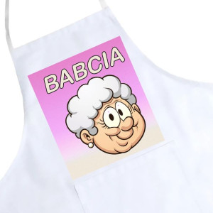 Fartuch Kuchenny Z Nadrukiem Prezent Dzień Babci