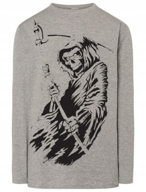 Longsleeve męski nadruk śmierć Rozm.XL