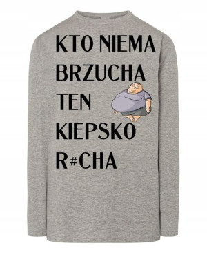 Longsleeve męski nadruk Śmieszny Rozm.XL