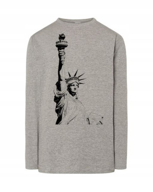 Longsleeve męski nadruk STATUA WOLNOŚCI r.M