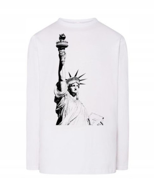 Longsleeve męski nadruk STATUA WOLNOŚCI r.S
