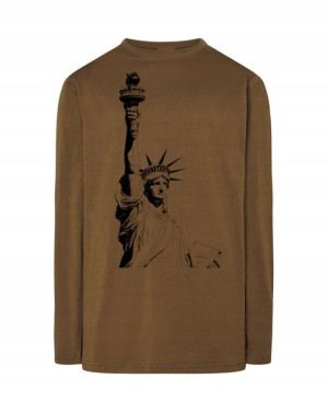 Longsleeve męski nadruk STATUA WOLNOŚCI r.XXL
