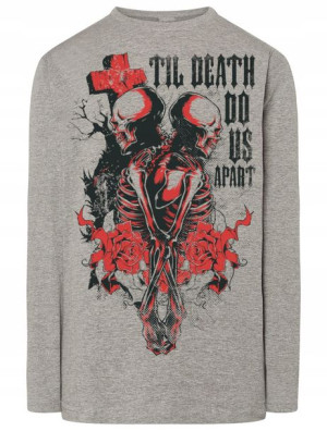 Longsleeve męski nadruk Szkielety Rozm.4XL
