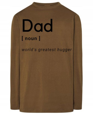 Longsleeve męski nadruk TATA PRZYTULACZ r.S