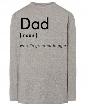 Longsleeve męski nadruk TATA PRZYTULACZ r.XL