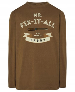 Longsleeve męski nadruk TATA Złota Rączka r.L
