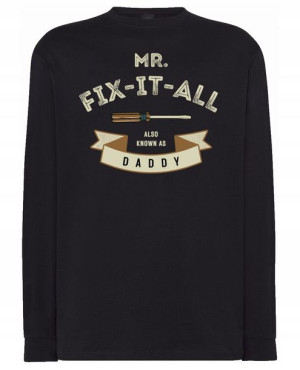Longsleeve męski nadruk TATA Złota Rączka r.XL