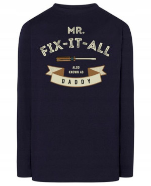 Longsleeve męski nadruk TATA Złota Rączka r.XXL