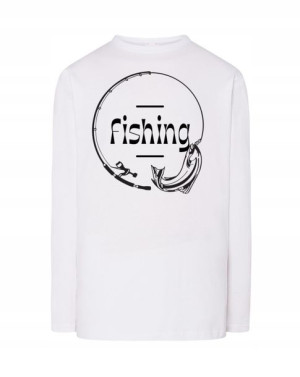 Longsleeve męski nadruk WĘDKOWANIE FISHING r.5XL