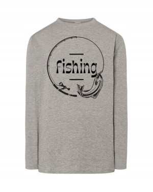 Longsleeve męski nadruk WĘDKOWANIE FISHING r.XXL